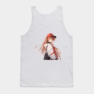 Asuka Langley Soryu evangelion Illustration streetwear 2 Tank Top